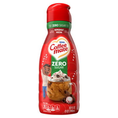Nestlé Coffee Mate Peppermint Mocha Zero Sugar Non-Dairy Creamer, 32 fl oz