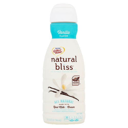 Nestlé Coffee-Mate Natural Bliss Vanilla Flavor All Natural Coffee Creamer, 32 fl oz