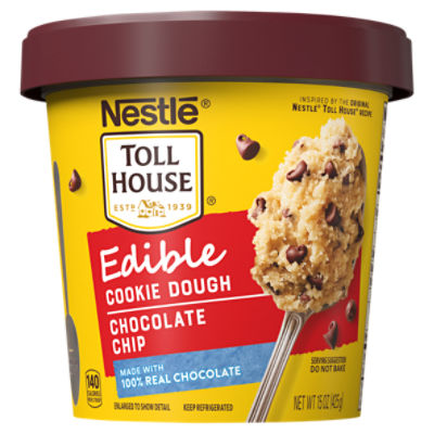 Nestlé Toll House Chocolate Chip Edible Cookie Dough, 15 oz, 15 Ounce