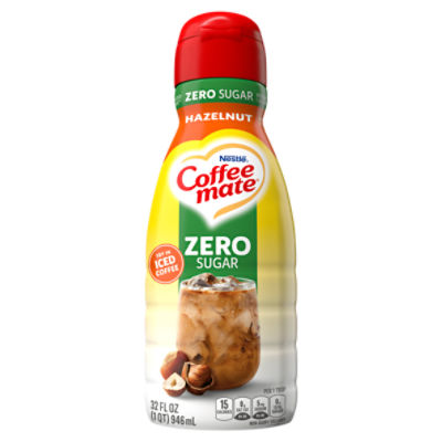 Coffee Mate Zero Sugar Hazelnut Coffee Creamer - 32 Fl Oz (1qt