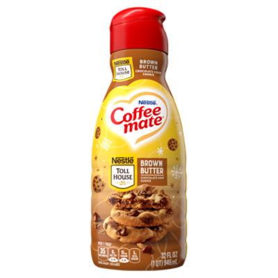 Nestlé Coffee Mate Toll House Brown Butter Chocolate Chip Cookie Non-Dairy Creamer, 32 fl oz
