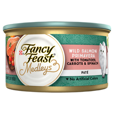 Purina Fancy Feast Pate Wet Cat Food Medleys Wild Salmon With