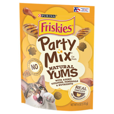 Friskies cat outlet treats party mix