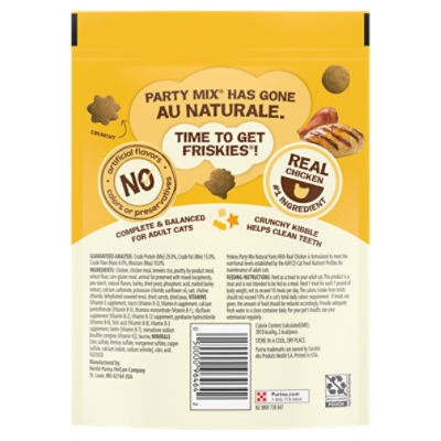 Friskies party mix shop naturals with real chicken