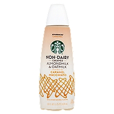 Starbucks Caramel Macchiato Almondmilk & Oatmilk Non-Dairy , Coffee Creamer, 28 Fluid ounce