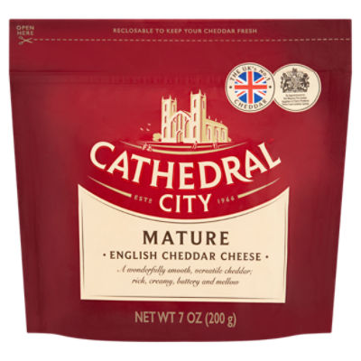 Cathedral City Mature English Cheddar Cheese, 7 oz