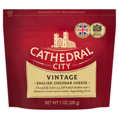 Cathedral City Vintage English Cheddar Cheese, 7 oz, 7 Ounce