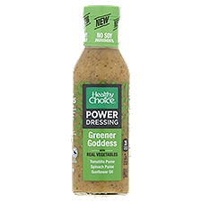 Healthy Choice Power Dressing, Greener Goddess with Real Vegetables, 12 Fluid ounce