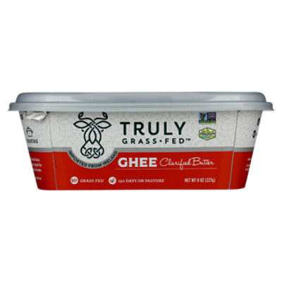 Truly Grass Fed Ghee Clarified Butter, 8 oz ShopRite