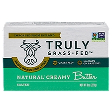 Truly Grass Fed Natural Creamy Salted Butter, 8 oz