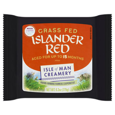 Isle of Man Creamery Islander Red Aged Leicester Grass Fed Cheese, 6.3 oz
