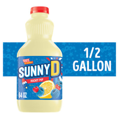 SUNNYD Rocket Pop Juice Drink, 64 FL ounce Bottle