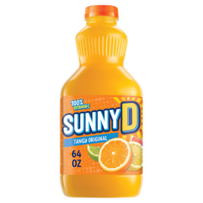 SUNNYD Tangy Original Orange Juice Drink, Half Gallon Bottle
