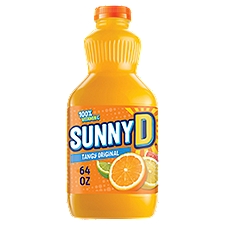 Sunny D Juice, Tangy Original Orange Flavored Citrus Punch, 64 Fluid ounce