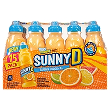 Sunny D Tangy Original Orange Flavored Citrus Punch Juice, 11.3 fl oz, 15 count