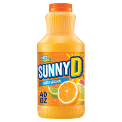 SUNNYD Tangy Original Shelf Stable Orange Juice Drink, 40 FL ounce Bottle