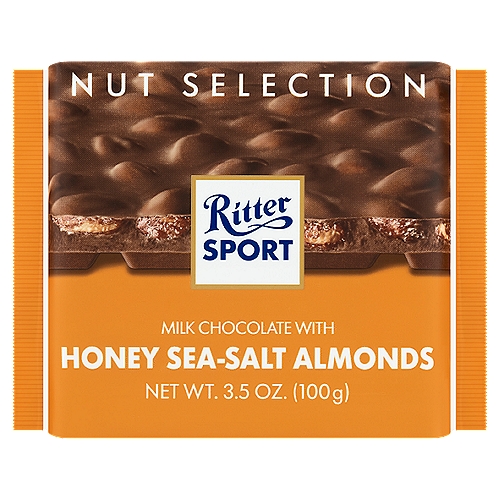 Ritter Sport Nut Selection Milk Chocolate with Honey Sea-Salt Almonds