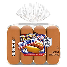 Ball Park White Hot Dog Buns, 8 count, 14 oz