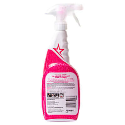 Stardrops The Pink Stuff Miracle Non-Drip Streak-Free Bathroom Foam Cleaner  750ml, Cleaners, Cleaning, Houseware, Household, All Brands