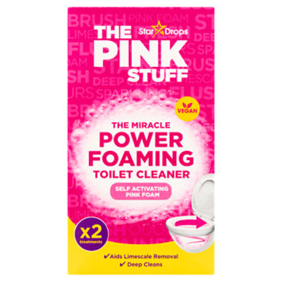 Star Drops The Pink Stuff The Miracle Power Foaming Toilet Cleaner, 2 count, 7 oz