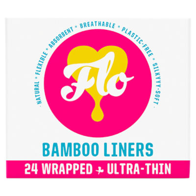 Flo Bamboo Liners, 24 count