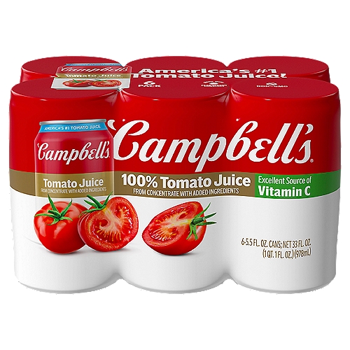 Campbell's Tomato Juice, 5.5 oz (Pack of 6)