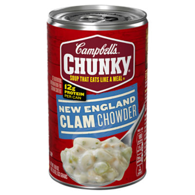 Campbell's Chunky New England Clam Chowder Soup, 18.8 oz