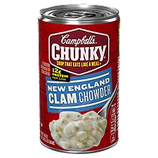 Campbell's Chunky New England Clam Chowder, Soup, 18.8 Ounce