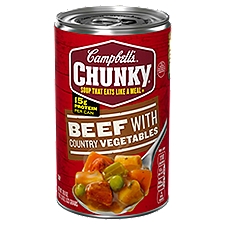 Campbell's Chunky Beef with Country Vegetables Soup, 18.8 oz