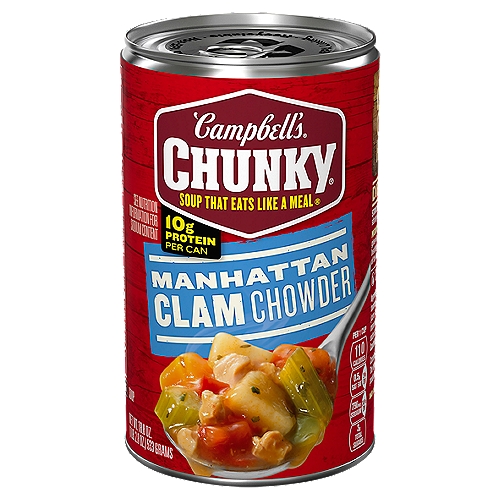 Campbell's Chunky Manhattan Clam Chowder Soup, 18.8 oz