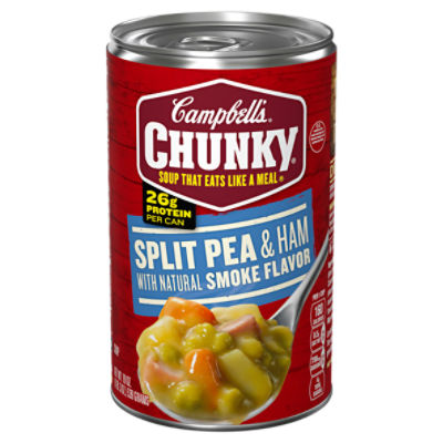 Campbell's Chunky Soup, Split Pea Soup With Ham, 19 Oz Can
