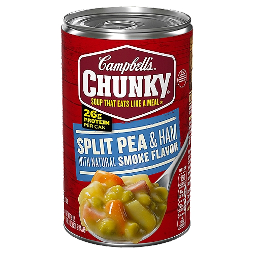 Campbell's Chunky Soup, Split Pea Soup With Ham, 19 Oz Can