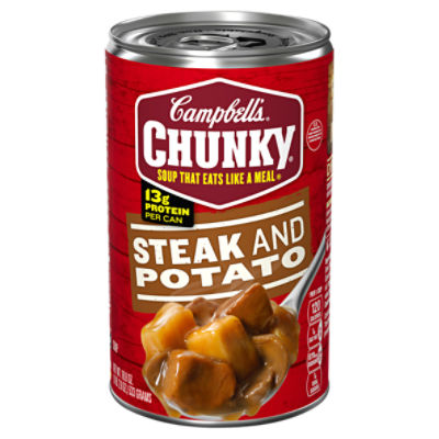 Campbell's Chunky Soup, Steak and Potato Soup, 18.8 oz Can