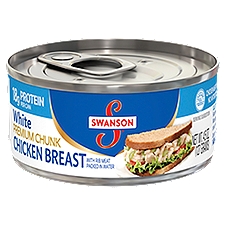 Swanson White Premium Chunk Canned Chicken Breast in Water, 4.5 OZ Can, 4.5 Ounce