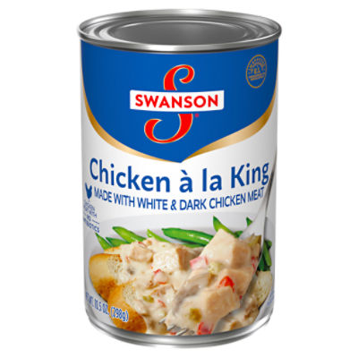 Swanson Canned Chicken a la King With White and Dark Chicken Meat, 10.5 ounce Can