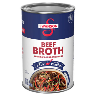 Swanson 100 Natural Beef Broth, 14.5 Oz Can ShopRite