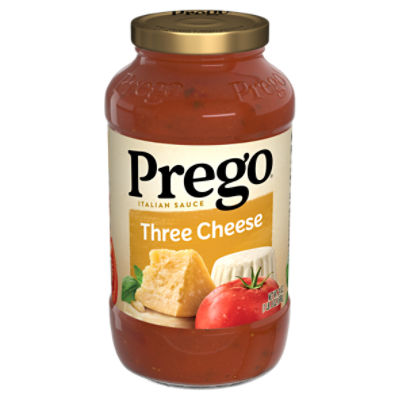 Prego Three Cheese Pasta Sauce, 24 oz Jar