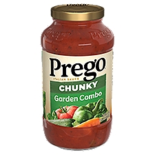Prego Chunky Garden Combo Pasta Sauce, 23.75 oz Jar