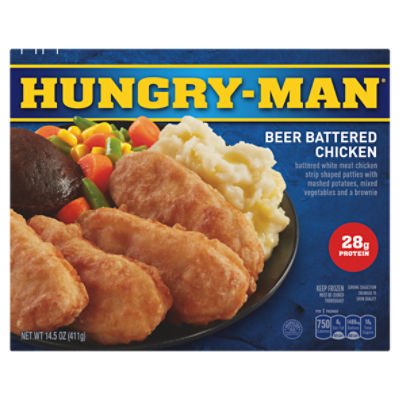 Hungry-Man Beer Battered Chicken, 14.5 oz - Price Rite
