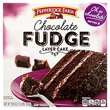 Pepperidge Farm Frozen Chocolate Fudge Layer Cake, 19.6 oz. Box, 19.6 Ounce