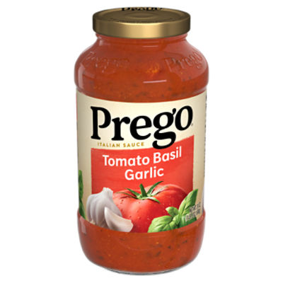 Prego Italian Tomato Sauce with Basil & Garlic, 24 oz Jar