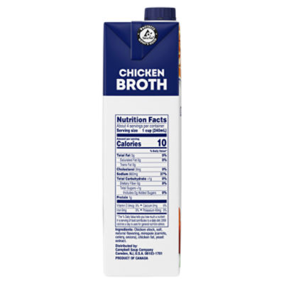 Swanson 100% Natural Organic Chicken Broth, 32 oz Carton (Pack of 12)