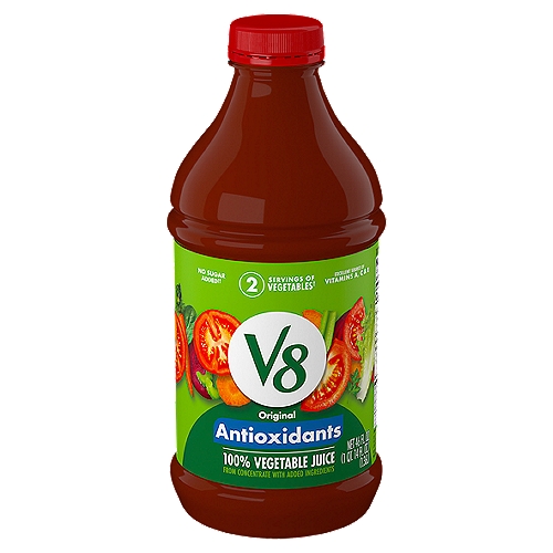 V8 Antioxidants Original 100% Vegetable Juice, 46 fl oz Bottle