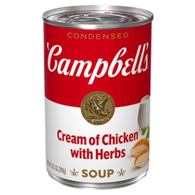 Campbell's Condensed Cream of Chicken with Herbs Soup, 10.5 Ounce Can