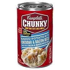 Campbell's Chunky Baked Potato with Cheddar & Bacon Bits, Soup, 18.8 Ounce