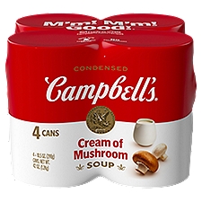 Campbell's Condensed Cream of Mushroom Soup, 10.5 oz, 4 count