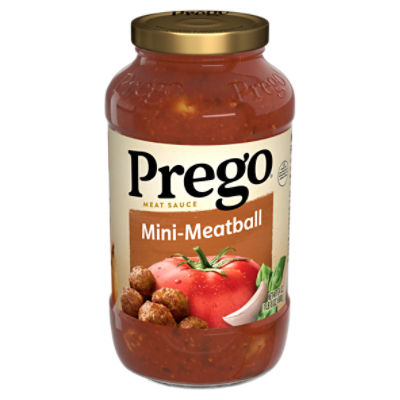 Prego MiniMeatball Pasta Sauce, 24 oz Jar The Fresh Grocer