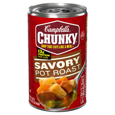 Campbell's Chunky Soup, Savory Pot Roast Soup, 18.8 oz Can