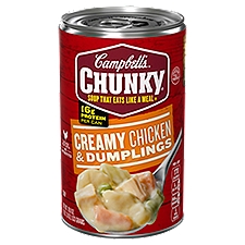 Campbell's Chunky Creamy Chicken & Dumplings Soup, 18.8 oz, 18.8 Ounce