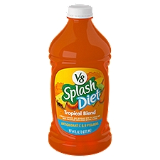 V8 Splash Diet Tropical Blend Diet Juice Drink, 64 fl oz Bottle, 64 Fluid ounce